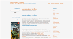 Desktop Screenshot of omalovankyonline.eu