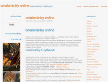 Tablet Screenshot of omalovankyonline.eu